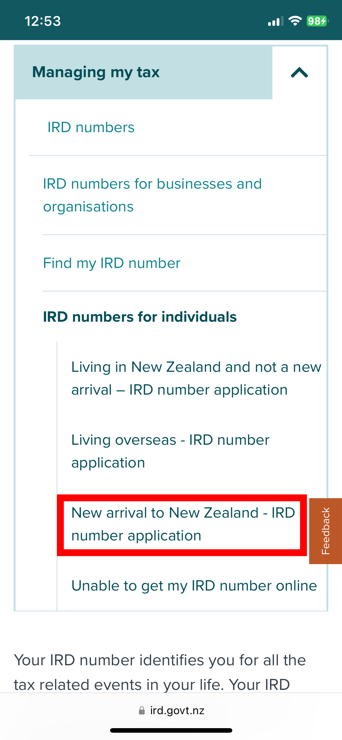 【NZワーホリ】ニュージーランドの『IRDナンバー』オンライン申請方法 – HEY!!!